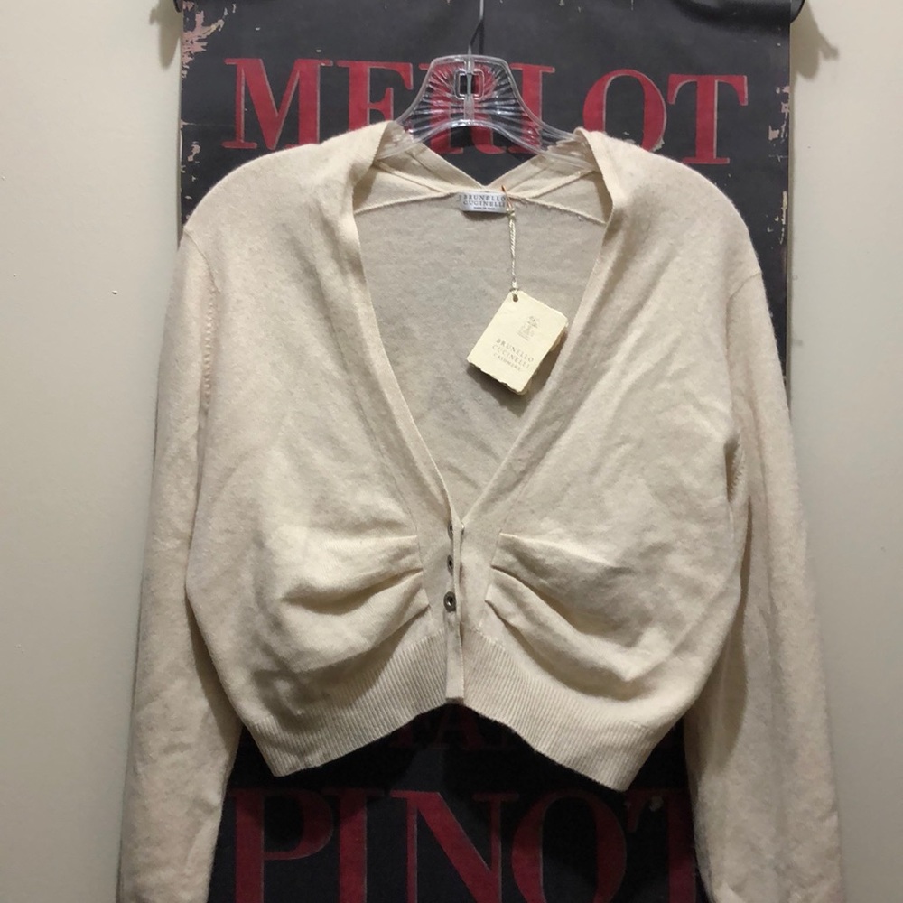 Brunello Cucunelli Cashmere Sweater Cropped NWT